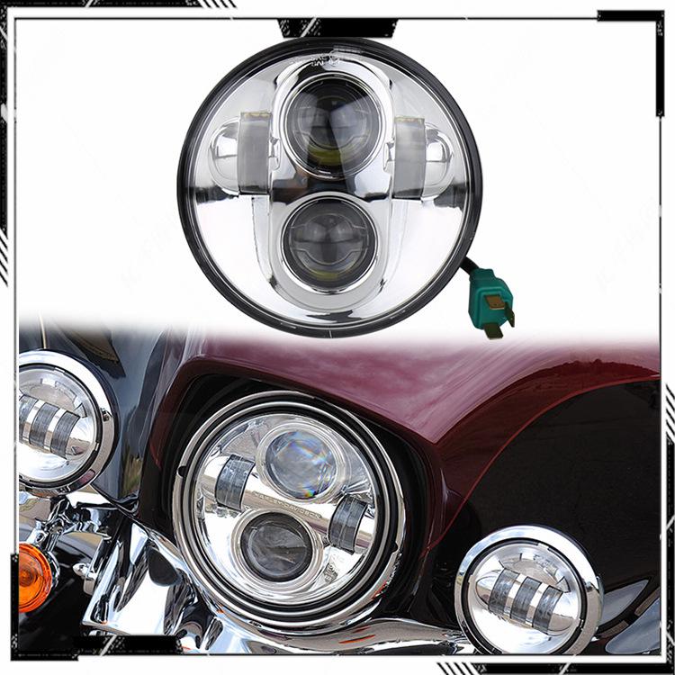 5.75" Harley 883/48/1200 Motorcycle Headlight with High/Low Beam & Daytime Running Light