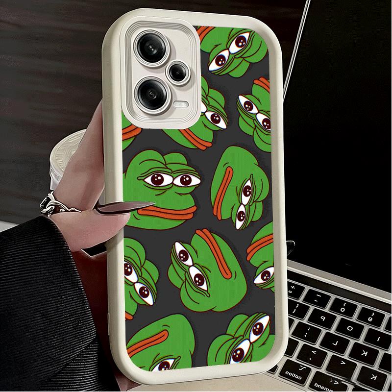 Phone Case for Xiaomi Redmi Note 15 14 13 Pro Plus Funny Sad Forg P-Pepe Meme Shell 12S 11 11S 11T 5G 14S Soft Silicone Funda