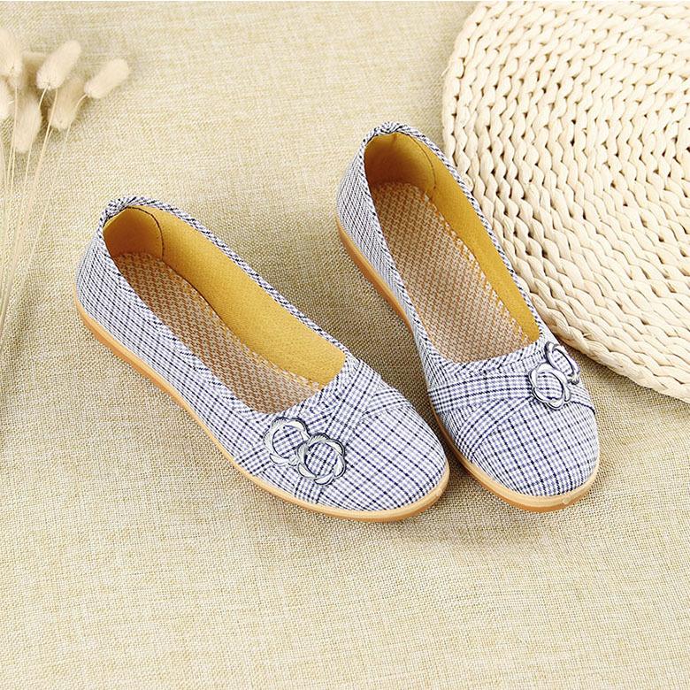 

Women s Breathable Shoes Mother s Shoes Flat Single Shoes Women s Work Shoes Breathable and Comfortable 40 синій