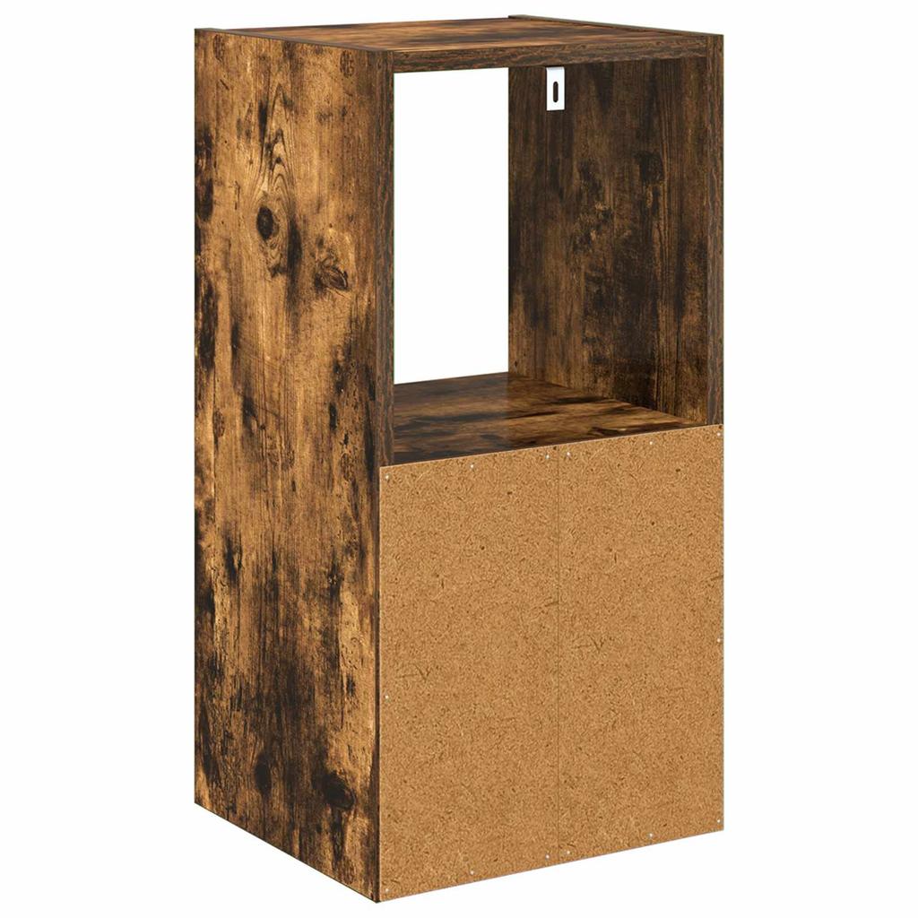 Nightstand 2 pcs Smoked Oak 30.5 x 27 x 59.5 cm