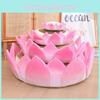 Adorable Plush Lotus Flower Cushion For Office Decoration And Gift Giving