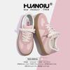 Global pink flat-bottomed Dexun shoes women's ZHQ-XA363 summer 2025 new versatile niche student shoes women
