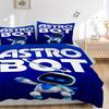 Astro Bot Przygoda Nadruk 3-częściowy Komplet Pościeli Poszewka na Kołdrę z 2 Poszewkami na Poduszkę Domowy Prezent Urodzinowy