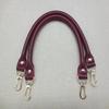 2 Peças Alça de Bolsa de Couro Feminina Cor Sólida Substituição DIY Cinto Portátil Fivela de Metal Acessórios para Bolsa Alças para Bolsa de Mão 40CM