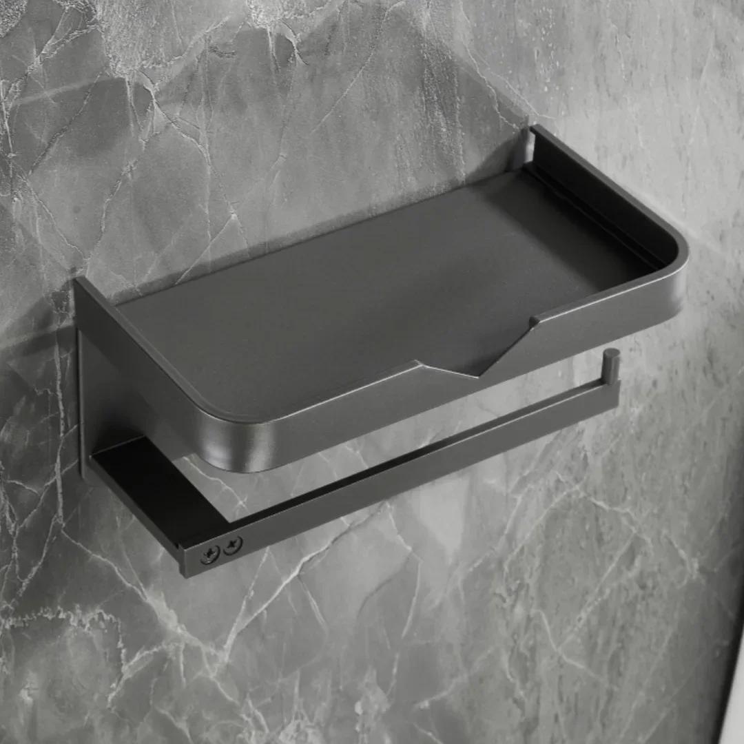 Bathroom Paper Towel Rack, Non-perforated Bathroom Mobile Phone Roll Paper Storage Rack Paper Towel Box Toilet Paper Rack