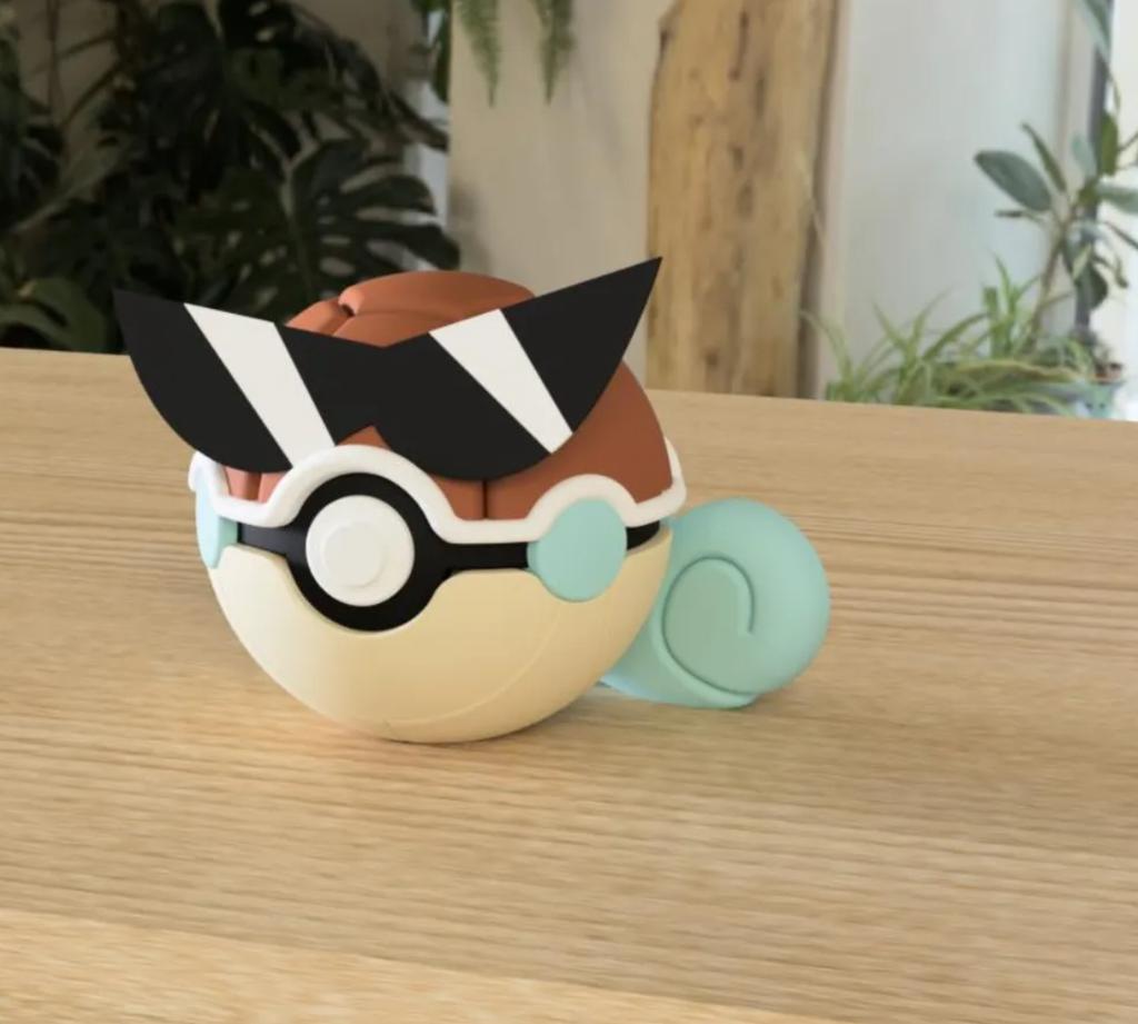 Poké Ball Pokemon Form Sphere Figures Model Statue Desktop Ornament 3d Printed Model Trendy Toy Surprise Gift Collectible