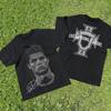 Cristiano Ronaldo Neymar Lionel Messi Superstar del Calcio Ritratto Stampato T-shirt Uomo Donna Cotone Ampia Casual Manica Corta T-shirt