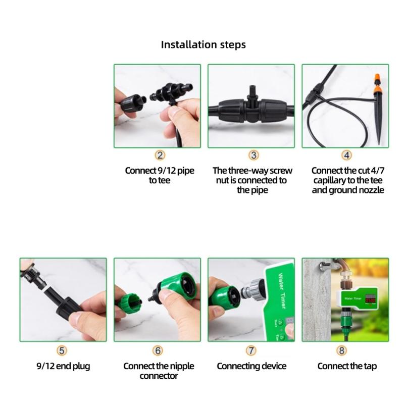 Waterproofed Automatic Garden Watering System Timer Programmable Sprinkler Controller For Lawn Farm