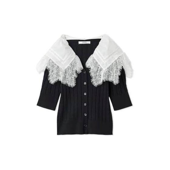 SNIDEL Lace Color Design Knit Cardigan SWNT261201 Women s