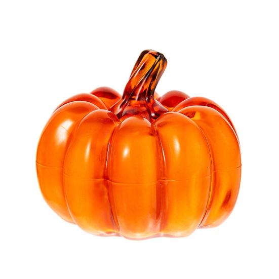 Mini křišťálová dýňová figurka Sběratelská umělá dýně Stolní ozdoba pro podzimní sklizeň Den díkůvzdání Halloween