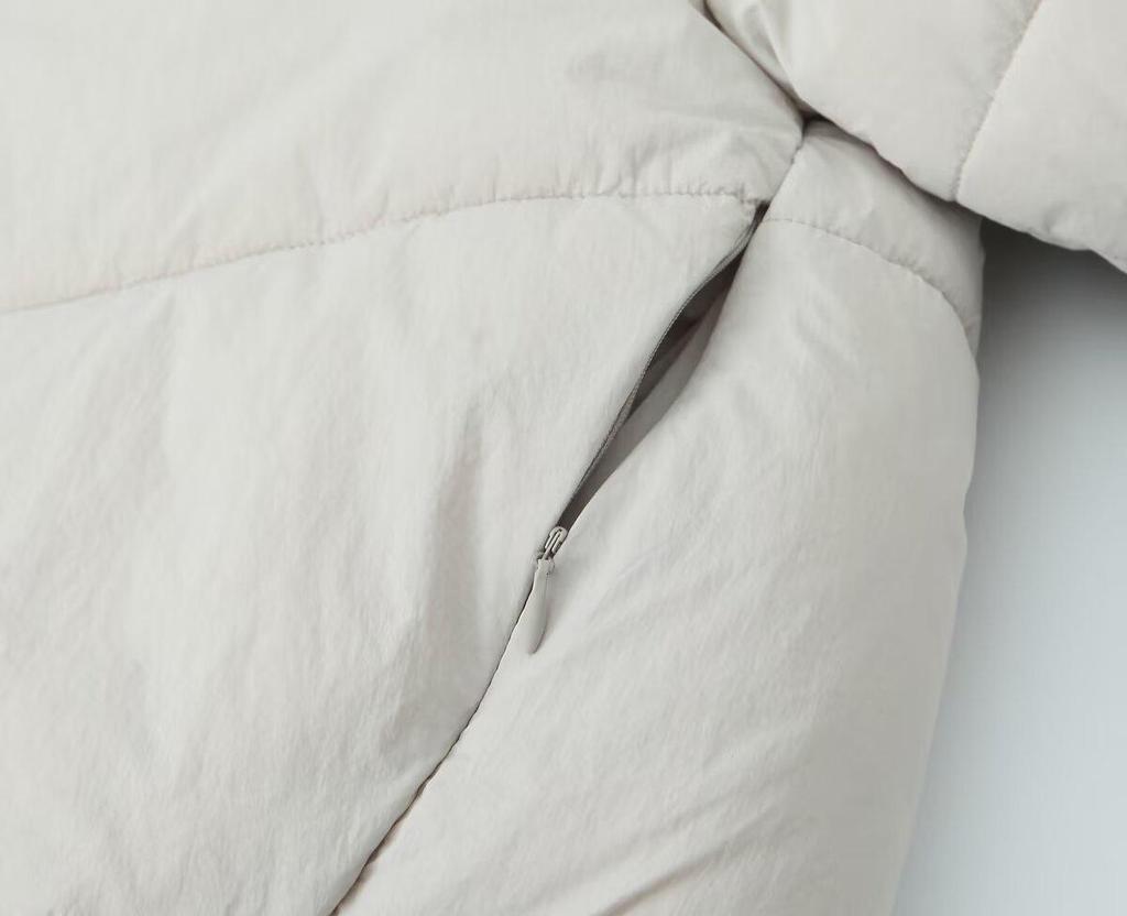 TAOP&ZA Women's Autumn/Winter Casual Hooded Cotton Bread Coat