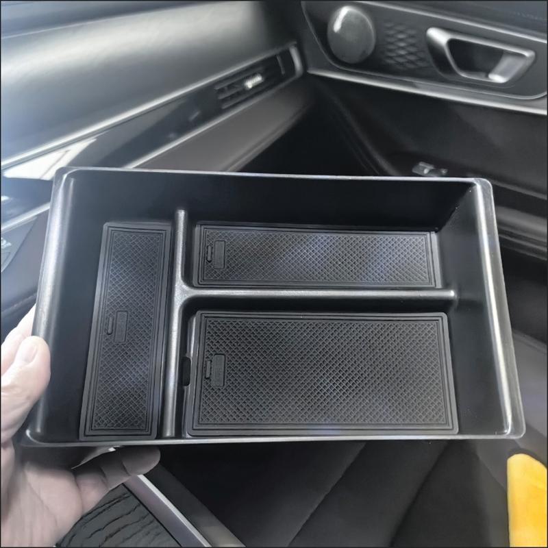 Für EBRO S700 2025 Autozubehör ABS-Kunststoff Schwarz Zentrale Armlehne Aufbewahrungsbox Handschuhfach Innenraum Aufräumen Sekundärpalette