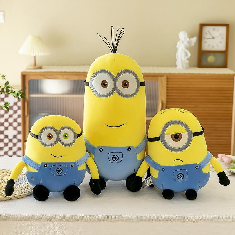 New Minions Movie Periphery Yellow Plush Bob Plush Stuart Stuffed Toys Soft Dolls Pillow Decoration Children Birthday Gift