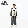 Little MO&Co. Kids' Wool Blend Embroidered Cardigan