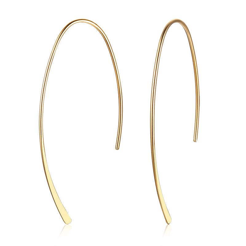 Minimalist Square Hoop Earring for Women Girls Ear Huggie Rectangle Hoops Dangle Stainless Steel Not Allergic