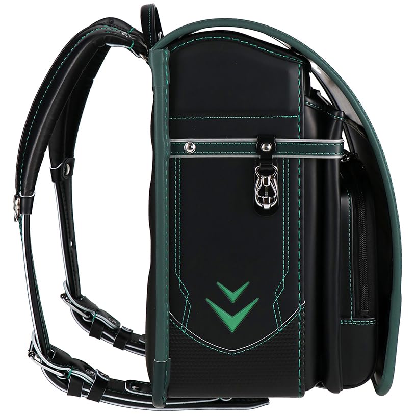 School bag 90000 for [Rakushon] boys, black/green
