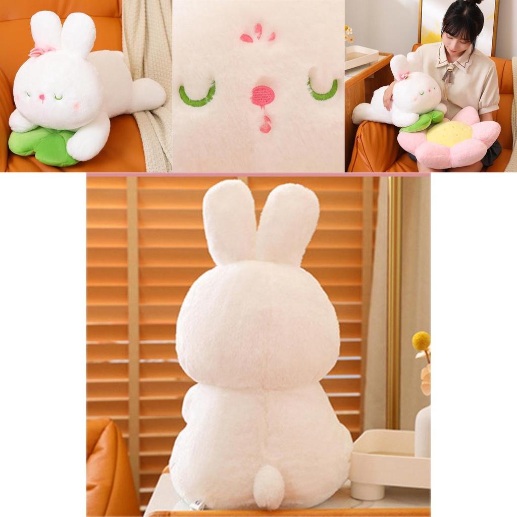New Bunny Plush Toy Doll Soft And Fluffy Lotus Seat Cushion Sitting Rabbit Ideal Gift For Kids Bunny Plush)