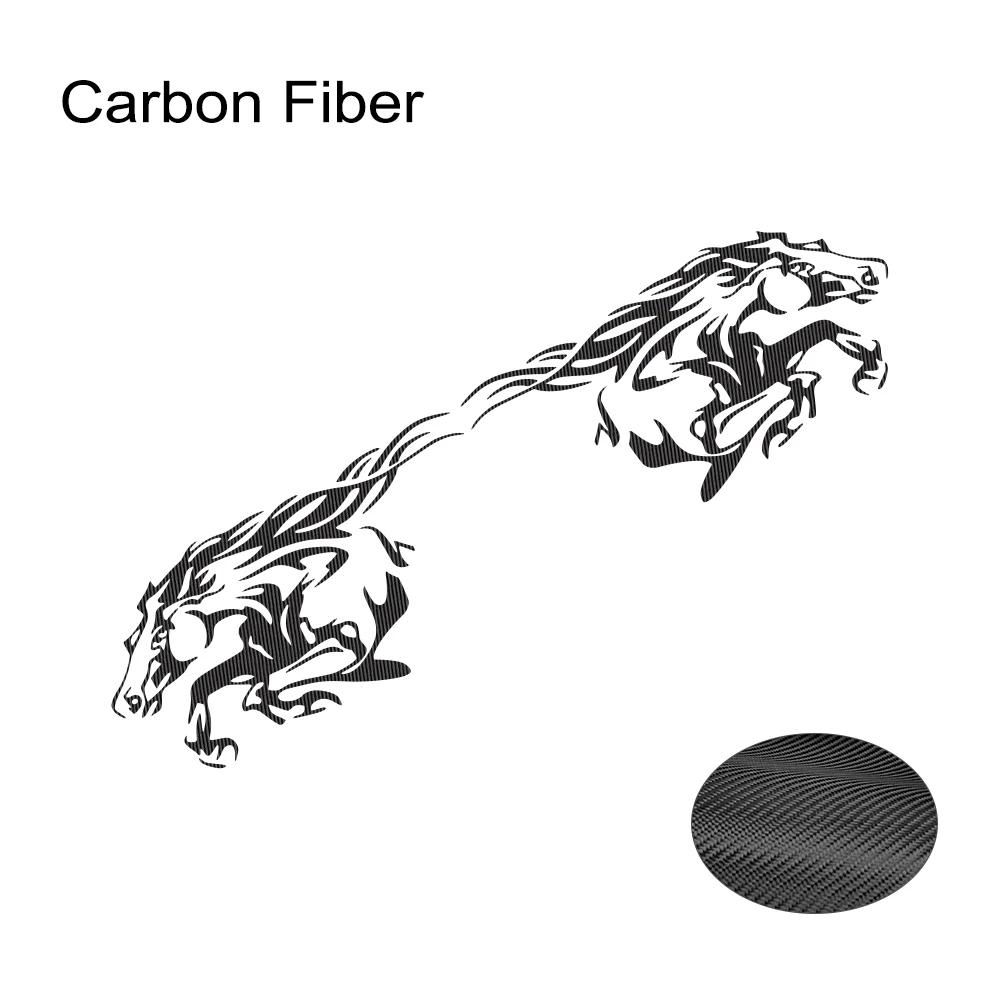 2 Stück Galoppierendes Pferd Aufkleber Auto Karosserie Seite Vinyl Aufkleber Dekoration LKW Transporter Pick-up Grafiken Wasserdicht Auto Dekor Zubehör