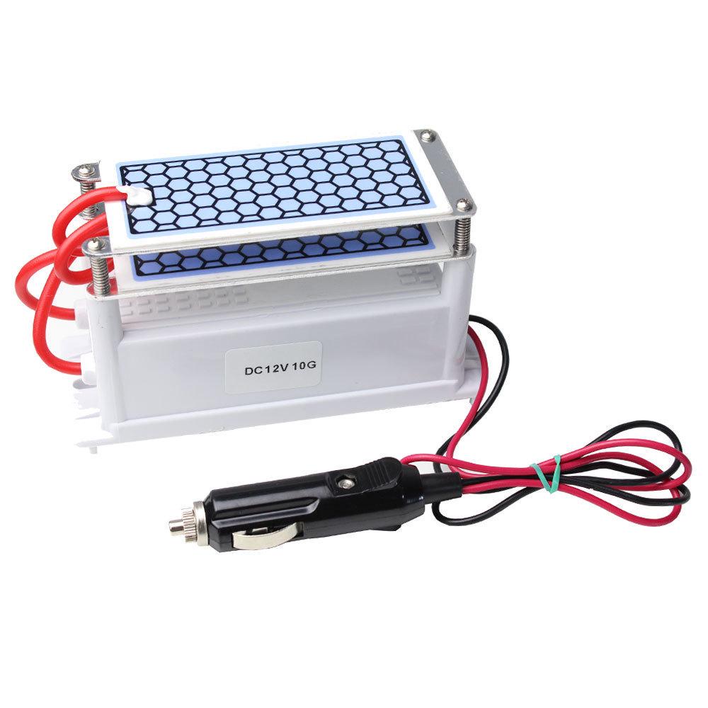 12V DC Car Ozone Generator with Dual Ceramic Plates, 10G Output