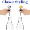 6 Pieces Metal Bottle Stopper 16 x 3/8 Blank Stainless Steel Wine Bottle Stopper Kit Reusable Wine Saver Corks Chrome Bottle Stopper Set Hardware for
