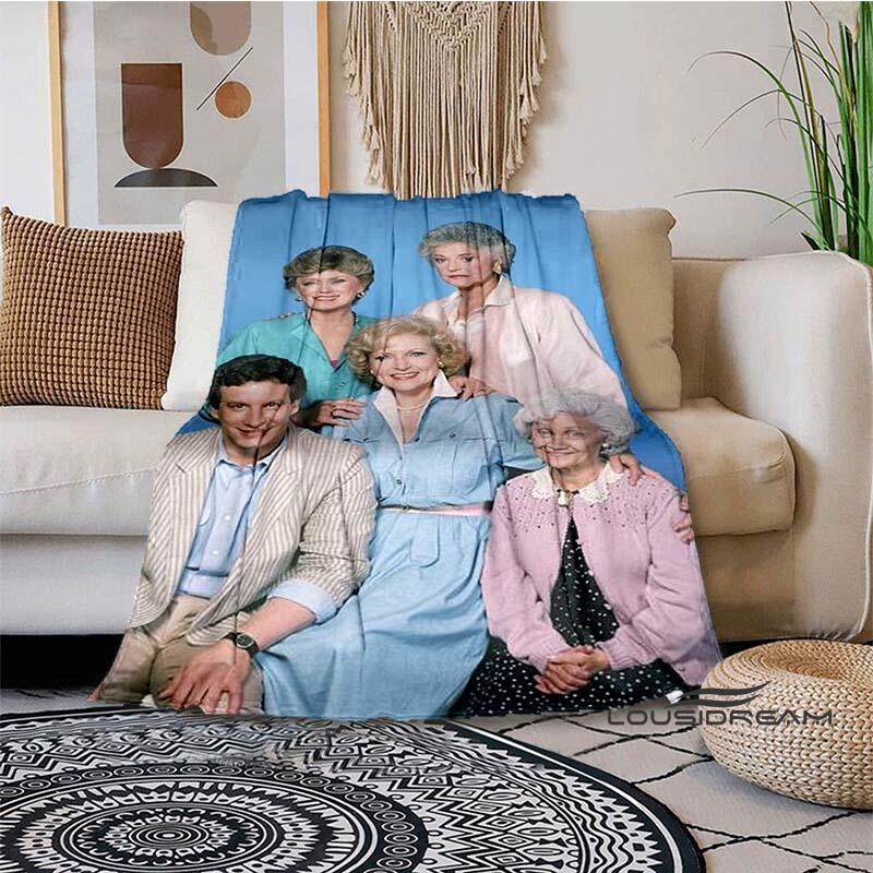 Classic Tv Throw Blanket Golden Girls Friend Ship Flannel Lightweight Plush Fuzzy Cozy Soft Blankets and Throws Custom Blankets2