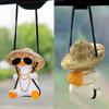 Car swing duck car pendant cute duckling aromatherapy pendant car interior rearview mirror pendant
