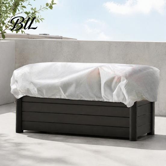 Frost Blanket for Vegetable Gardens Plant Freeze Protection Cover, Rectangular with Drawstring, Winter Thermal Non-woven Fabric Potted Plants