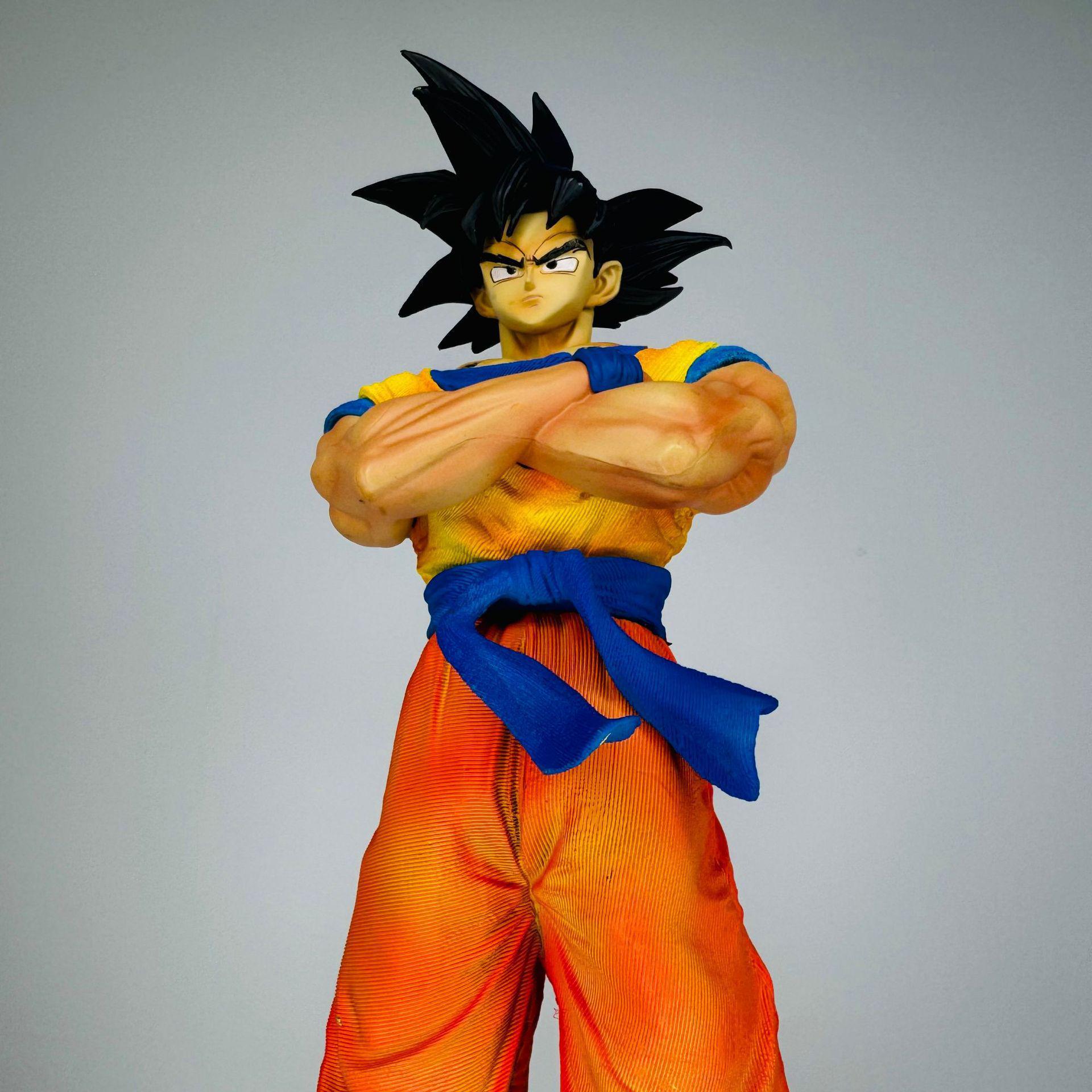 Super Saiyan Goku Action Figure Ornament - Black Hair Ginyu Model Statue