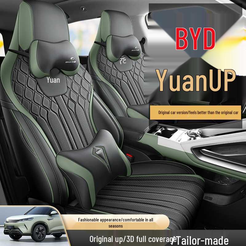 BYD Yuan UP Leather Car Seat Cushion - All-Season Universal Full Surround Cover
