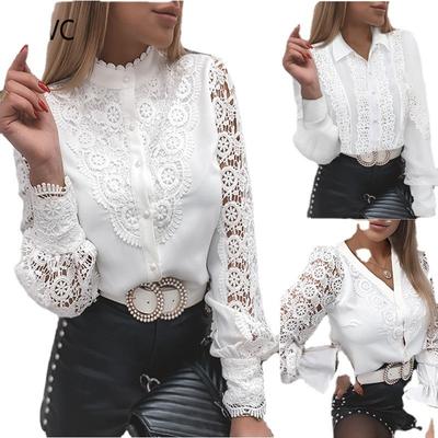 Women's Fashion Casual Solid Color Print Long Sleeve Blouses & Shirts