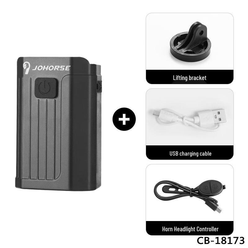 Solar USB Rechargeable Bike Headlight