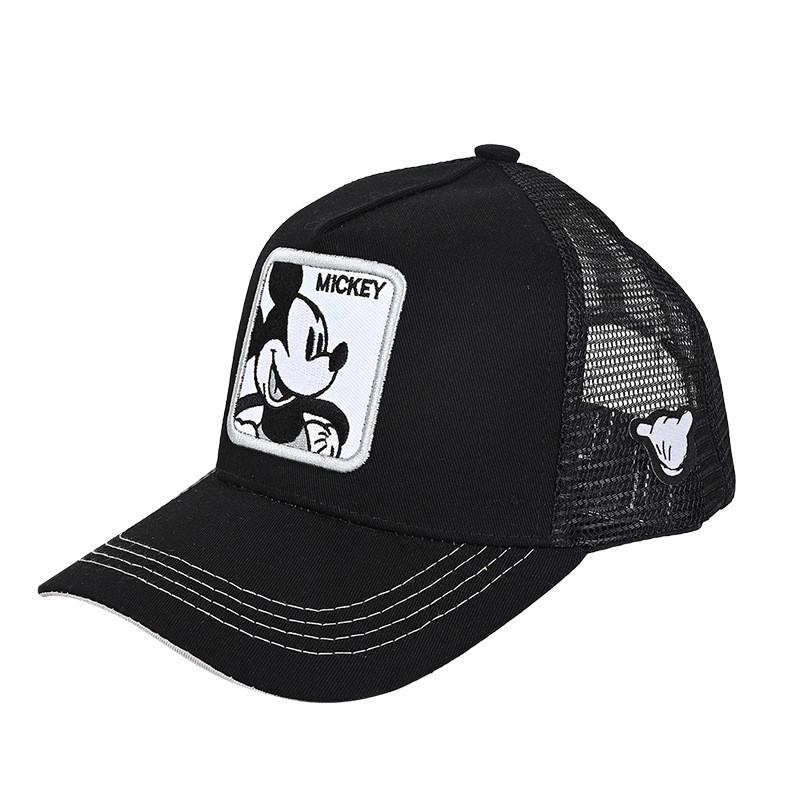 Mickey Mouse Embroidered Baseball Cap With Breathable Mesh For Summer Outdoor Activities