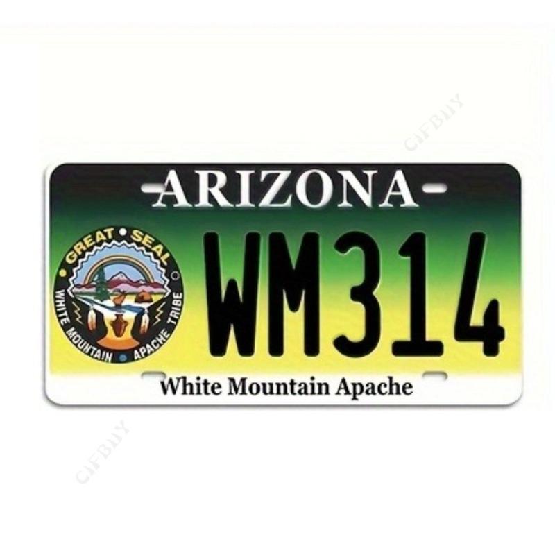 USA Souvenir License Plate, Metal Car Wall Decor 15x30cm