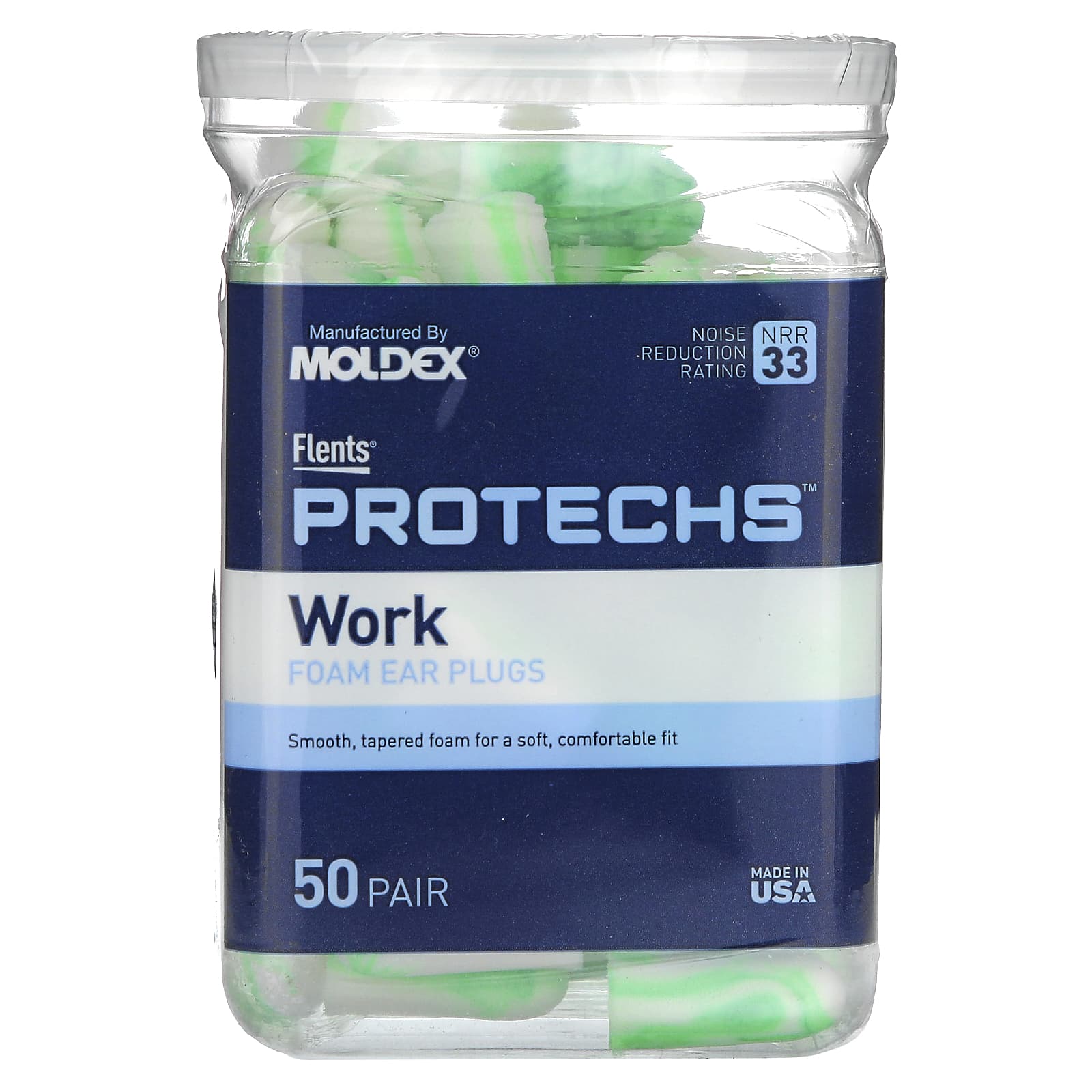 

Protechs, Foam Earplugs, Work, 50 Pairs
