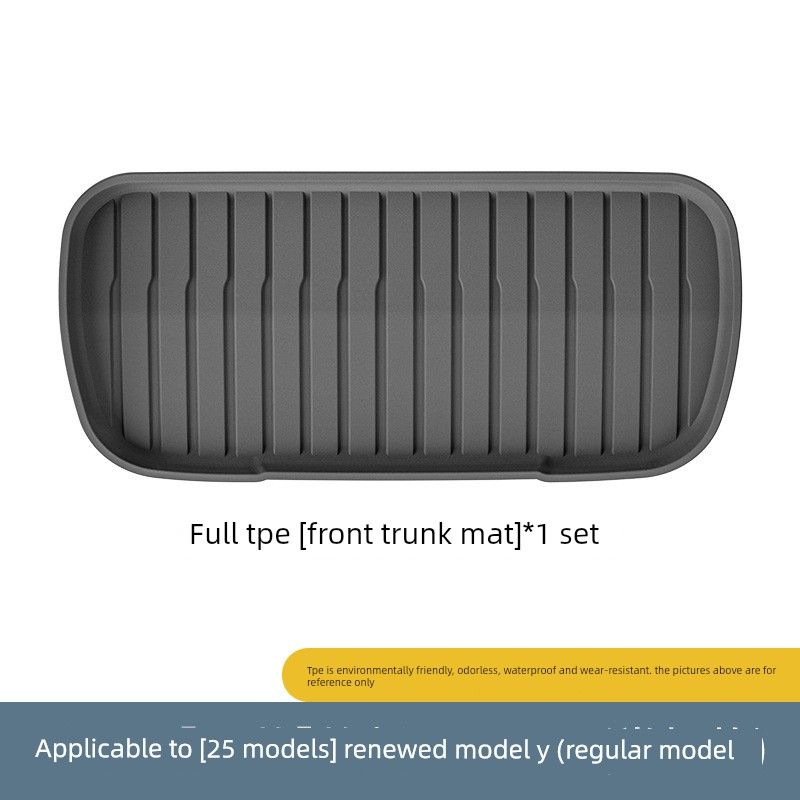 Suitable for 25 New Tesla Model Y Car Floor Mats, Special Tpe Floor Mats and Trunk Mats 25 Tesla Model Y Trunk Liners (Standard Fit)