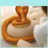 King Cobra Plush Toy With Super Soft Short Plush For Kids Educational Animal Play