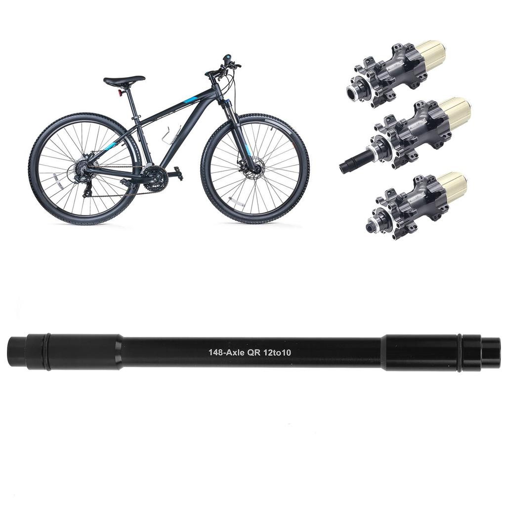 Hliníková slitina Zadní vidlice jízdního kola Pevná osa Špíz Rychloupínák Náhrada pro opravu jízdního kola 148x12