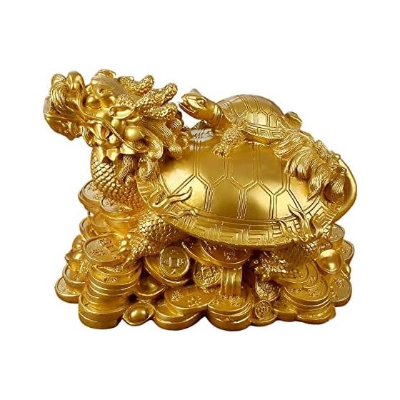 Dragon Tortoise Longui Parent and Child Resin Feng Shui Goods Ornament Money Luck Luck Luck Good Luck Business Prosperity Good Luck Prayer Amulet