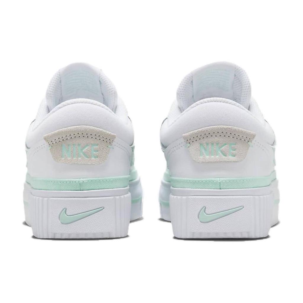 Nike Court Legacy Slip Resistant Shock Absorbing Low Top Skate Shoes Women Sneakers White Green FZ3770-100