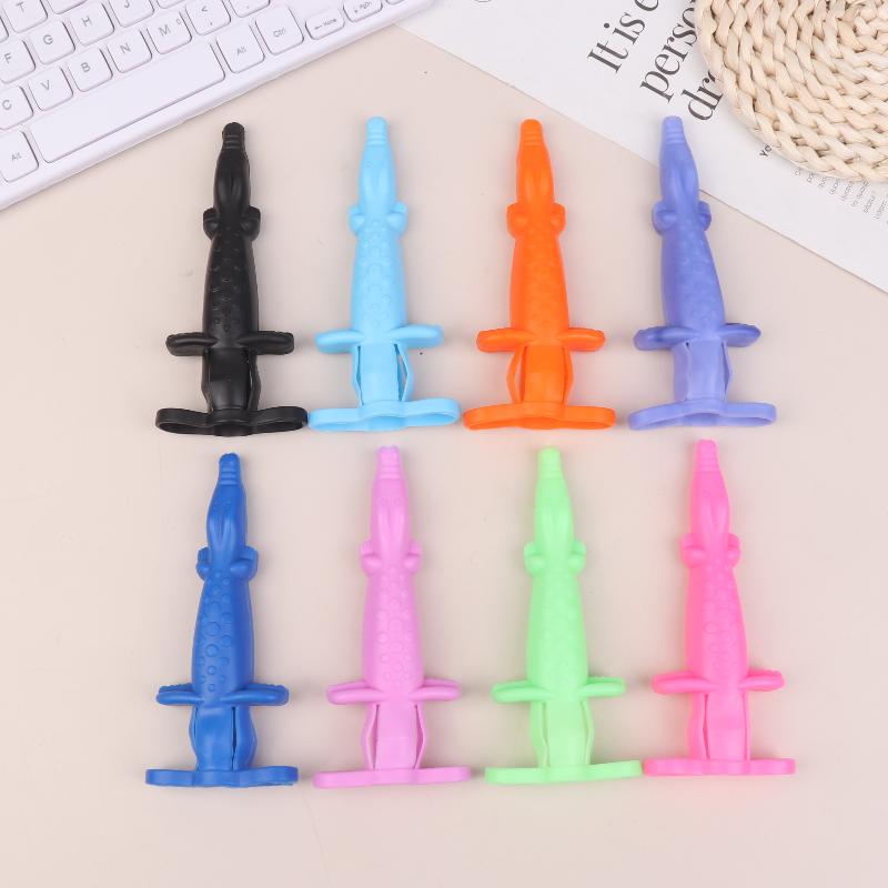 1 ks opakovaně použitelný roztomilý ochranný kryt na jehlu ve tvaru krokodýla, kryt na zubní stříkačku, nástroj pro zubního lékaře na injekční podávání