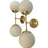 2-Light Globe Wall Sconce for Bedroom Dining Room Living Room Kitchen Home Décor