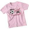 Gewoon Een Meisje Dat Van Voetbal Sporten Houdt Meisjes Kinderen T-shirt Grafisch T-shirt