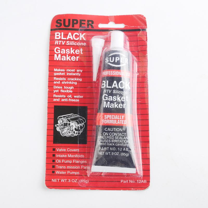 Motor Gasket Sealant Automotive Engine Sealant Adhesive High Temperature Black RTV Silicone Gasket Maker Car Glue 1pcs-85g