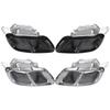 Black Stainless Steel Square Tailpipe Tip for BMW X5 X6 X7 G05 G06 G07