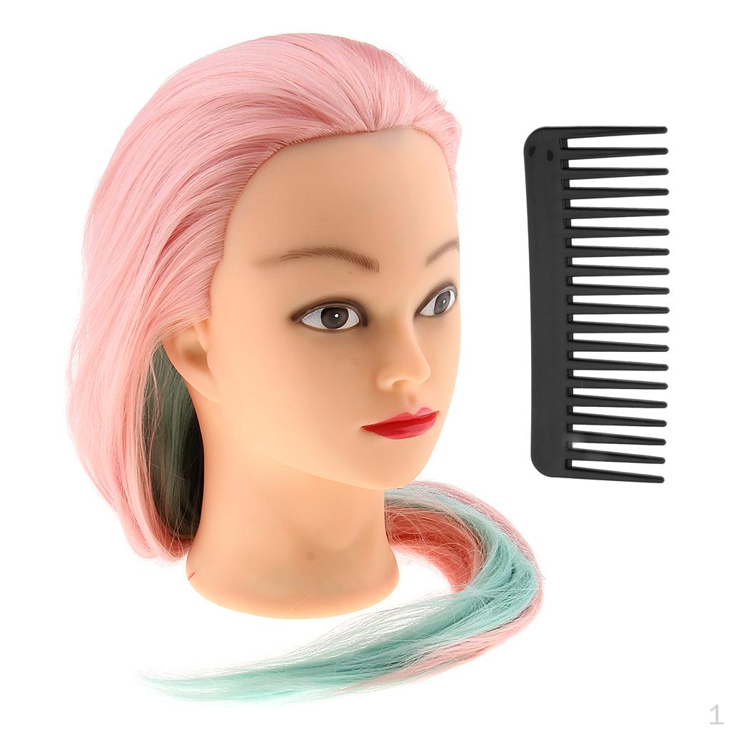 

Салон косметологии парикмахерская практика обучение манекен подставка для крепления на голову Pink Green