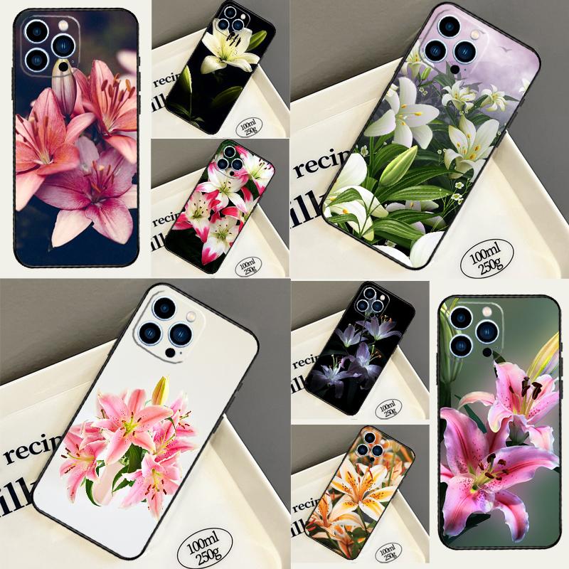 Colorful Flower Lily Phone Case For Xiaomi Redmi Note 15 Pro Plus 13 12 11 9 10 14 Pro 10C 12C 13C 14C 15C Cover