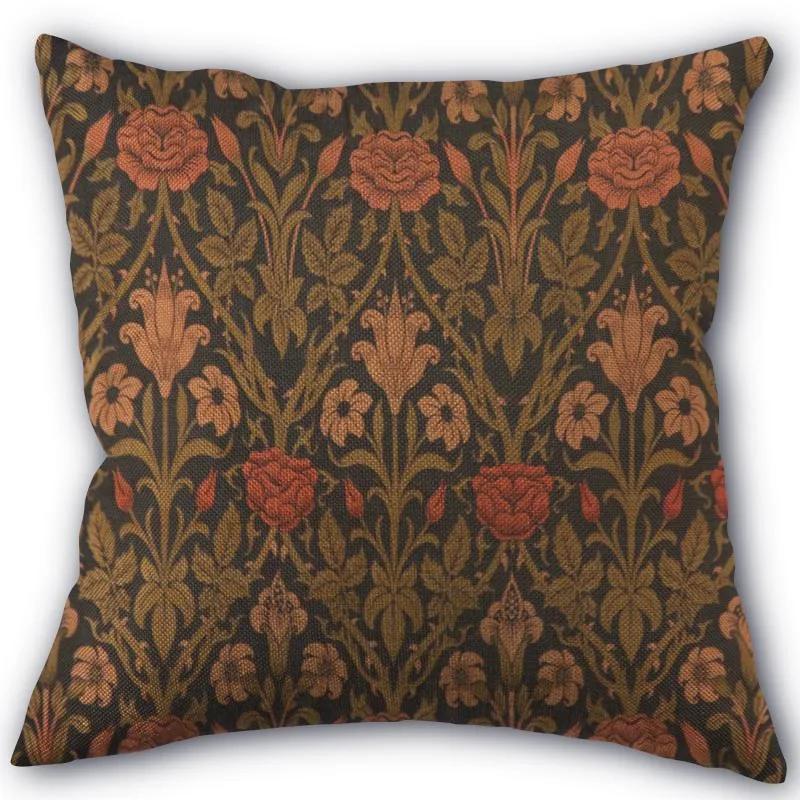 

Nice William Morris Pillowcase Cotton Linen Fabric Square Zipper Pillowcase 45X45cm Wedding Decorative Pillow cover 11-17 45x45cm 18x18in