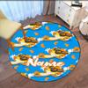 Custom Name Cheetos Printed Round Rug Carpet Chair Rug Area Rug Entryway Doormats,for Office Chair Living Room Bedroom Kitchen Room.