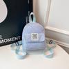 Schoolbag Mini Ladies Backpack 1011 New Retro Velvet Travel Small School Bag Korean Edition Fashion Casual Commuter Backpack