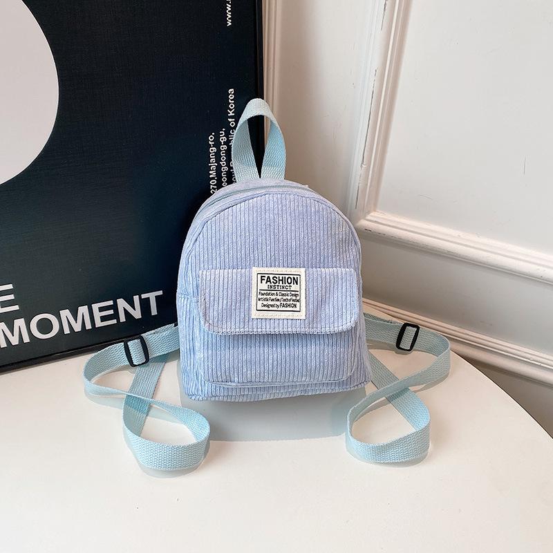 Schoolbag Mini Ladies Backpack 1011 New Retro Velvet Travel Small School Bag Korean Edition Fashion Casual Commuter Backpack